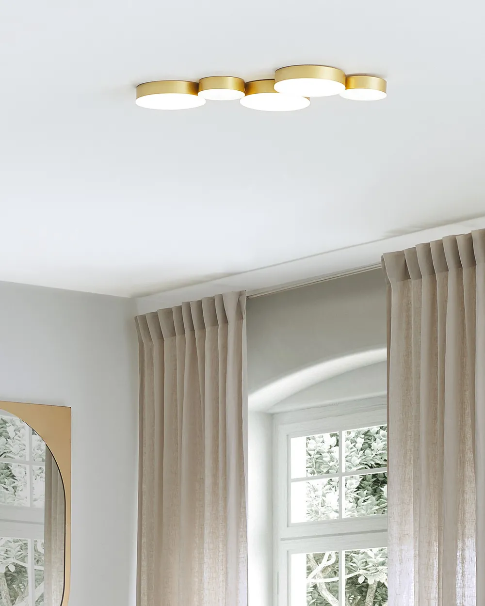 Lampa sufitowa LED LUGA Metal Złoty