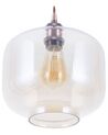 Lampe suspension cuivré en verre LANATA_694805