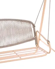 Patio Swing NORCIA Metal Brown_1078209