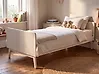 Bed Pine Wood BONNAC 90 x 200 cm (EU Single) White