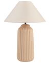 Keramická stolní lampa béžová NURIA_904888