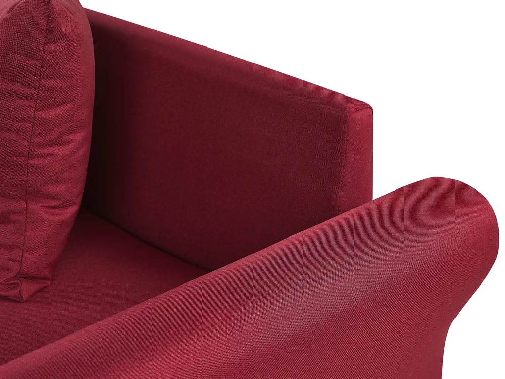 Corner Sofa 3 Seater VIKNA Fabric Dark Red Right Hand_786616