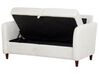 2 Seater Jumbo Cord Sofa with Storage White MARE_918732