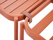 Garden Lounge Set with Table 2 Seater TERRACINA Metal Orange_826681