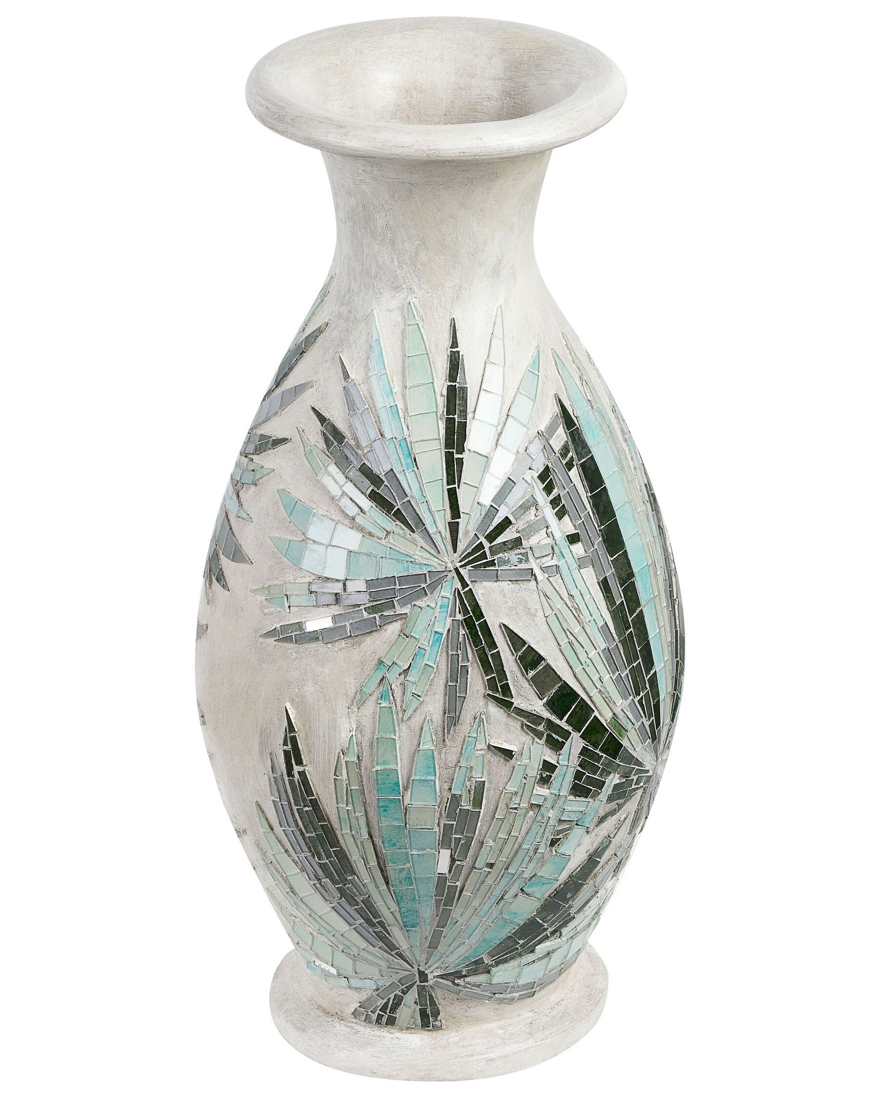 Terracotta Decorative Vase 53 cm Off-White RAWAS_849543