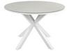 4 Seater Aluminium Garden Dining Set Glass Top White and Grey MALETTO/COSOLETO_938249