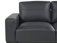 Sofa 3 Seater SOVIK Faux Leather Black_899717
