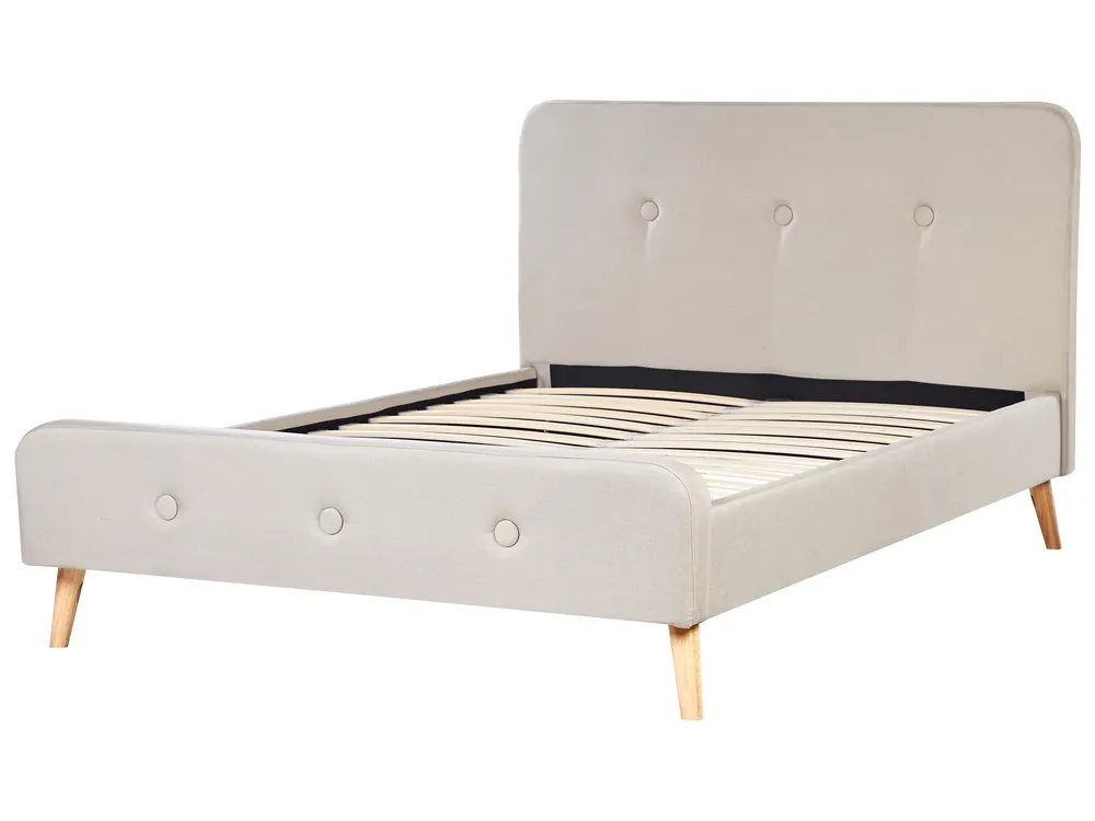 Bed Fabric RENNES 140 x 200 cm (EU Double) Light Beige_684069