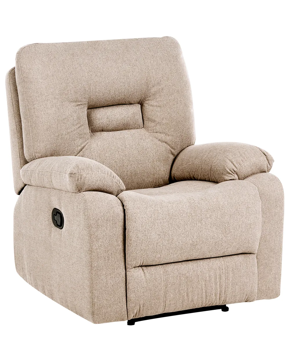 Recliner Chair BERGEN with Footrest Fabric Beige_1064844