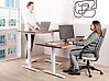 Biurko regulowane elektrycznie DESTINES 180 cm x 80 cm Brązowy/ biały