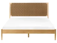 Cama Pinho BRUNEMONT 160 x 200 cm Castanho claro_1020217