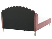 Bed Velvet AMBILLOU 160 x 200 cm (EU King Size) Pink_819215