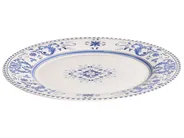 Set of 12 Dinnerware GALANGAL Porcelain White/ Blue_1068982