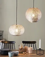Pendant Lamp REINE Metal Silver_1174362
