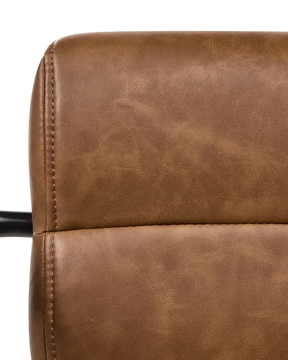 Desk Chair CANDOR Faux Leather Dark Brown_1059319
