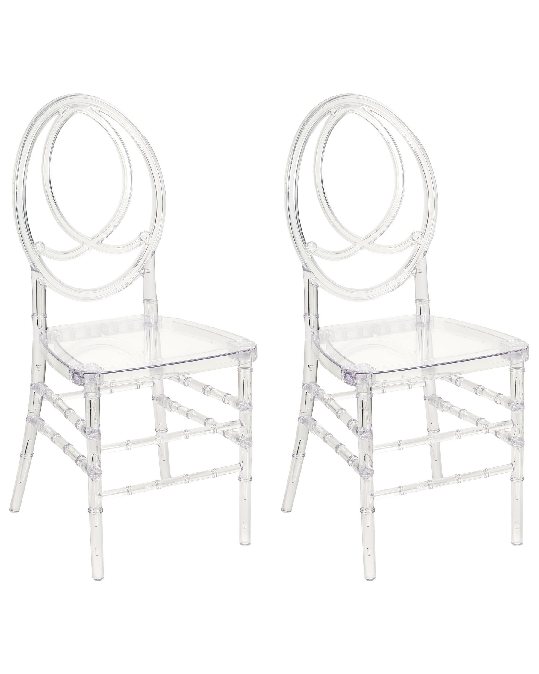 Lot de 2 chaises transparentes MIDWAY_929390