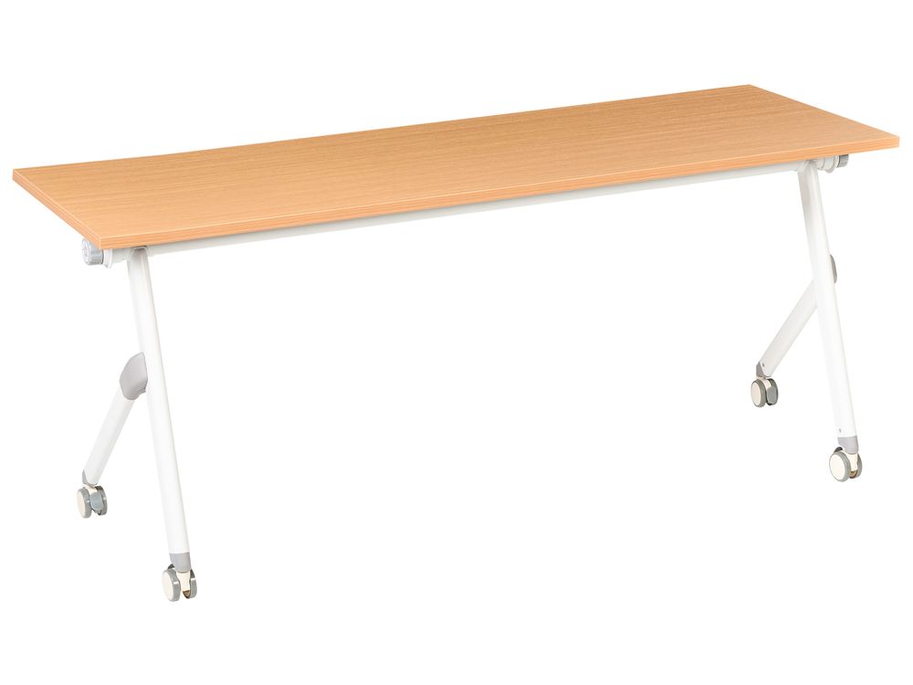 Foldable Office Desk BENDI 180 cm 60 cm Brown