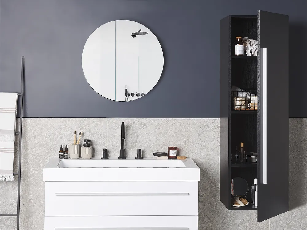 Armadio a muro per il bagno MATARO 40 cm Nero_788586