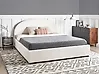 Ottoman Bed VAUCLUSE Boucle Off-White 180 x 200 cm (EU Super King)
