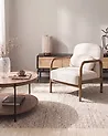 Sillón AGGER Tela Beige claro