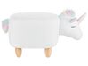 Pouf di tessuto bianco UNICORN_746466