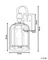 Aussenwandleuchte Metall schwarz 36 cm WOOLER_870863