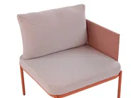 Garden Lounge Set with Table 2 Seater TERRACINA Metal Orange_826679