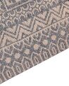 Teppich Jute beige / grau 200 x 300 cm geometrisches Muster Kurzflor BAGLAR_853419