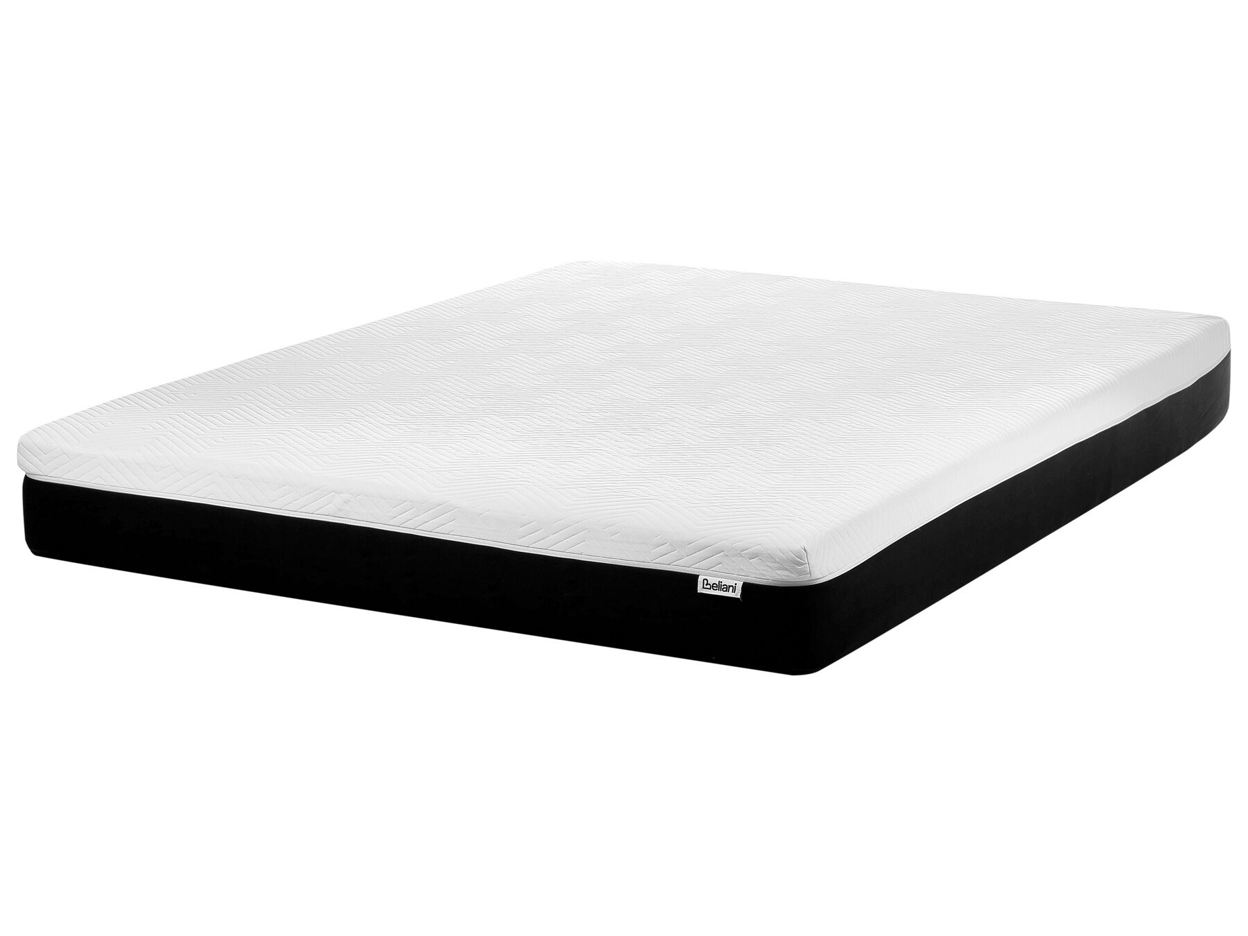 Matelas double en mousse de latex moyenne avec housse amovible 160 x 200 cm COZY_914157