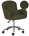 Desk Chair PRIDDY Boucle Dark Green