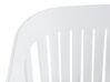 Chaise de salle à manger en plastique blanc DALLAS_353323