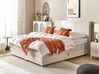Kontinentálna posteľ s úložným priestorom 180 x 200 cm béžová MINISTER_873745