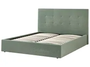 Ottoman Bed LORIENT Boucle Green 160 x 200 cm (EU King Size)_1040313
