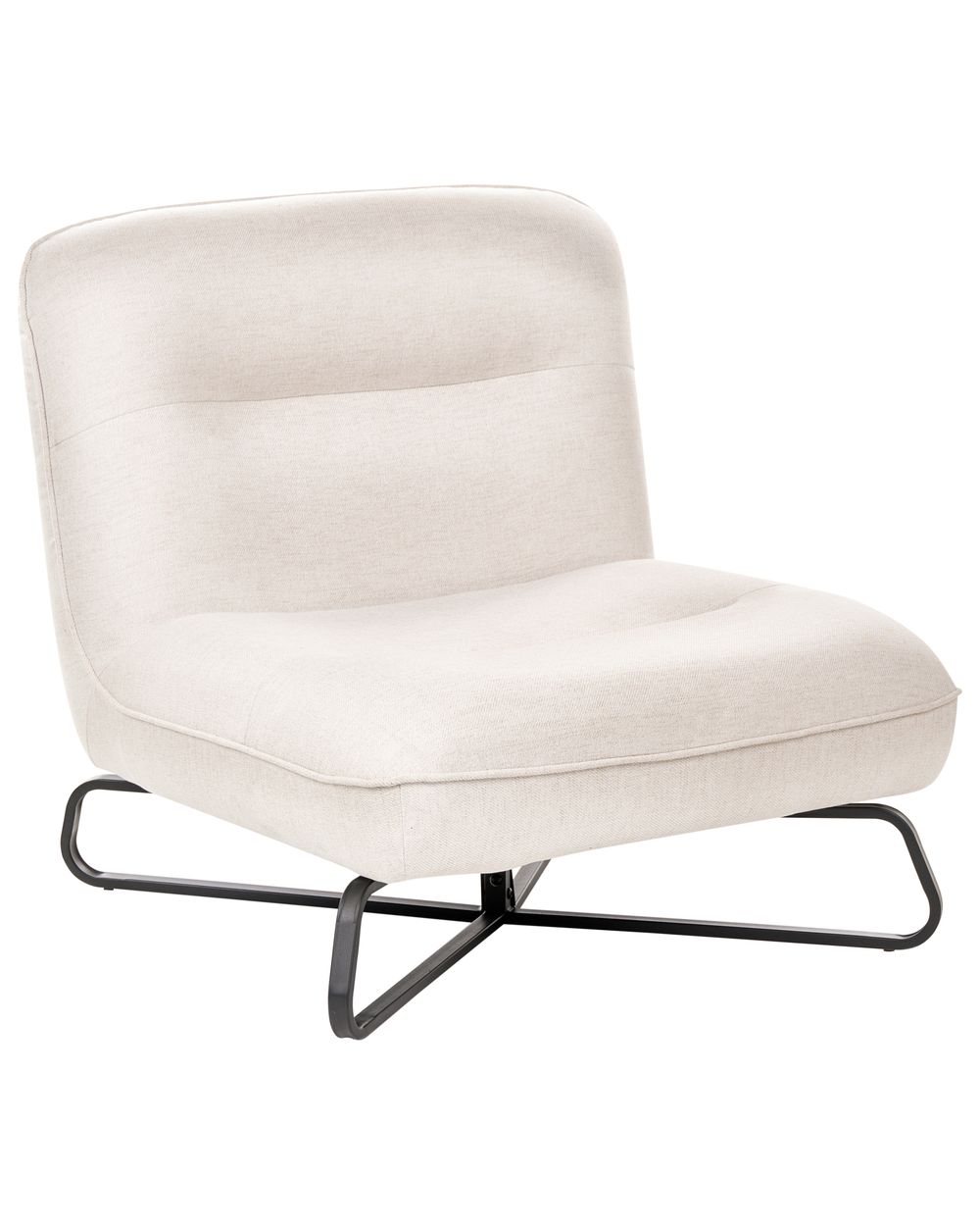 Fauteuil LINDAL Tissu Blanc cassé