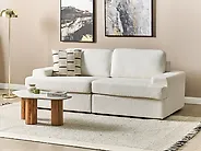 Sofá 3 plazas ALLA Bouclé Blanco crema_1183783