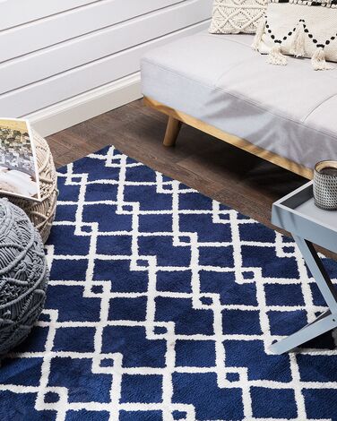 Area Rug 160 x 230 cm Blue SERRES