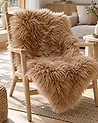 Sheepskin Rug ULURU Light Brown 65 x 110 cm