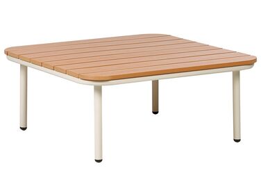 Garden Coffee Table 74 x 74 cm Light Wood SENISE