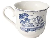 Set med 20 matserviser BAY LEAF Porslin Vit/ Blå_1191718