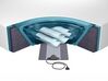 Set letto ad acqua con materasso 140 x 200 cm 2 scaldaletto coprimaterasso e struttura in schiuma SOLERS_814673