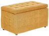 Fabric Storage Ottoman Yellow MICHIGAN_927092