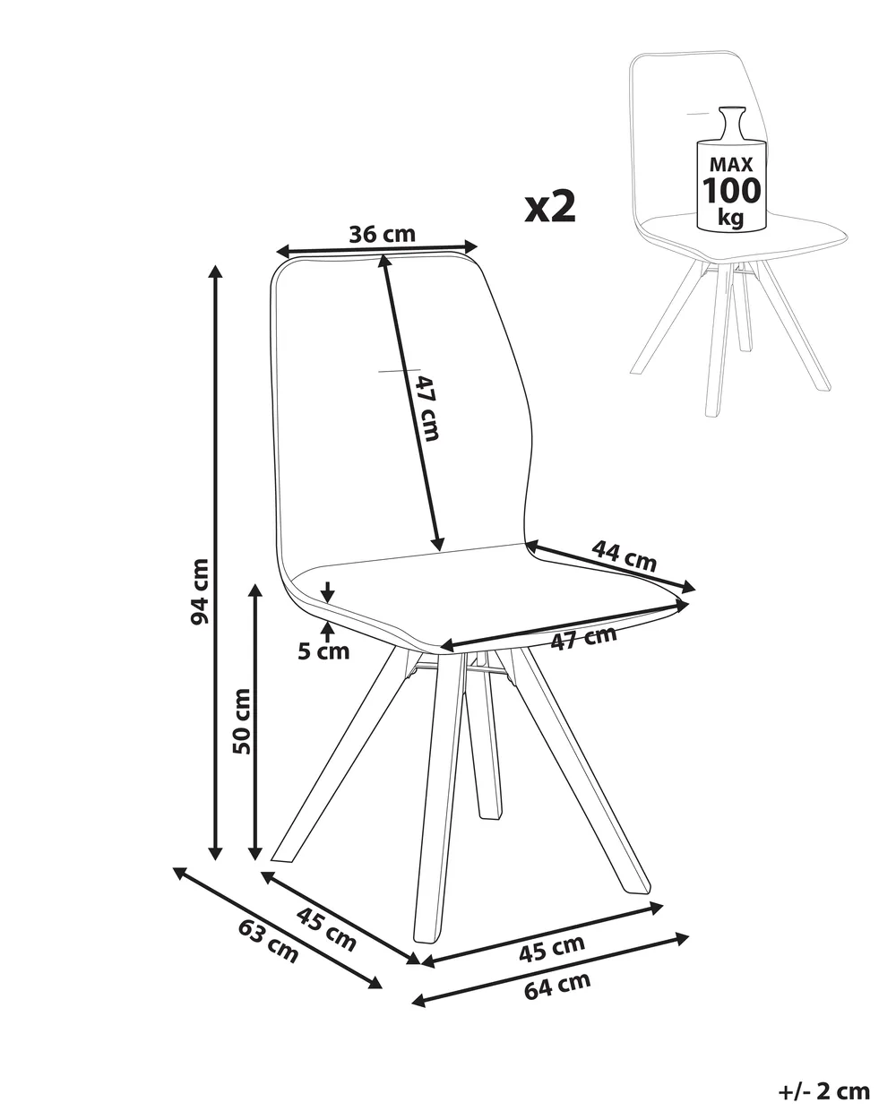 Set of 2 Dining Chairs Swivel ALKALI Boucle Off-White_1038094