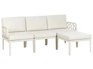 Garden Sofa Set 4 Seater ERICHE Light Beige_978004