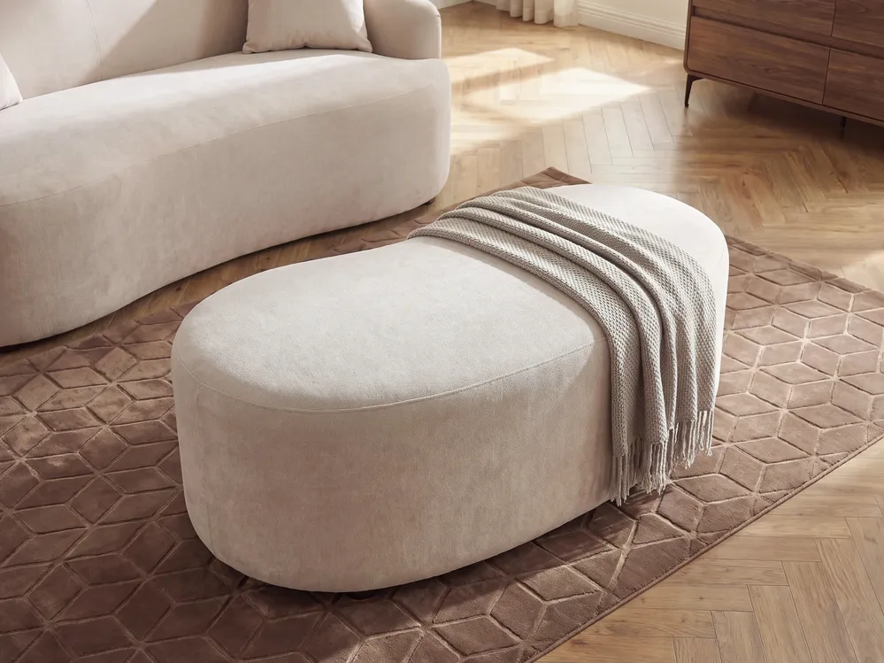 Ottoman AMAL Fabric Light Beige_1145711