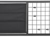 Schreibtisch dunkler Holzfarbton / schwarz 118 x 60 cm VINCE_821448