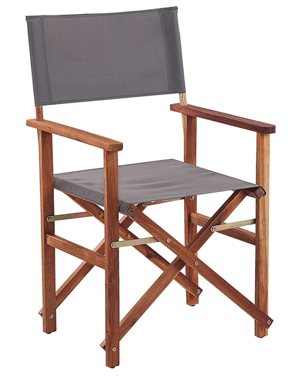 Set of 2 Garden Chairs CINE Acacia Wood Dark Green_819334