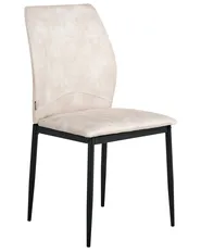 Set of 4 Dining Chairs ROCHEPORT Fabric Light Beige_1006491