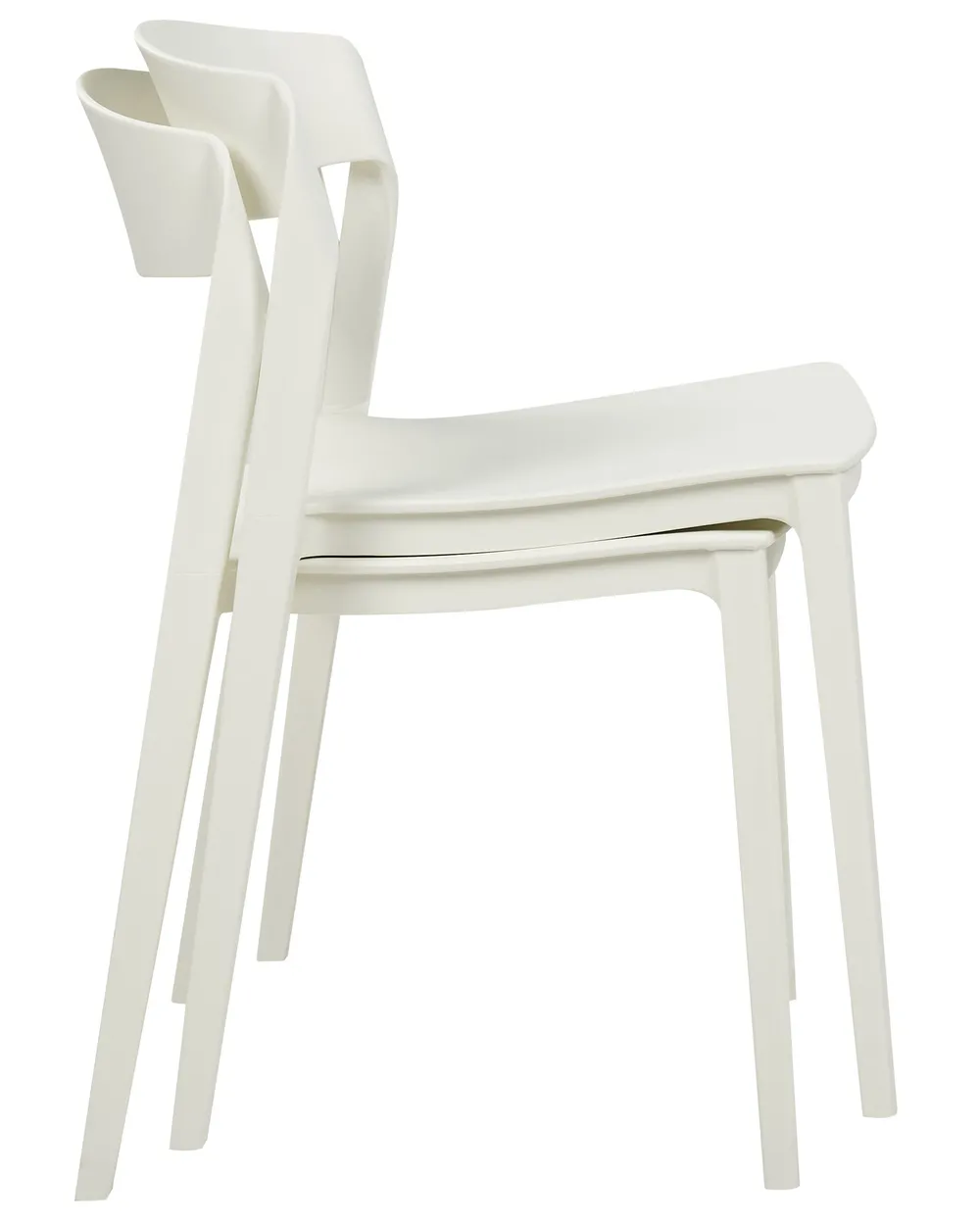 Set of 2 Dining Chairs SOMERS White_873406
