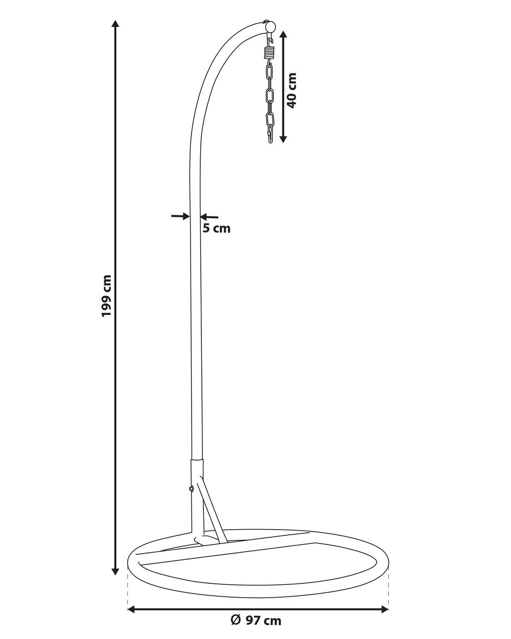 Hammock chair stand only best sale