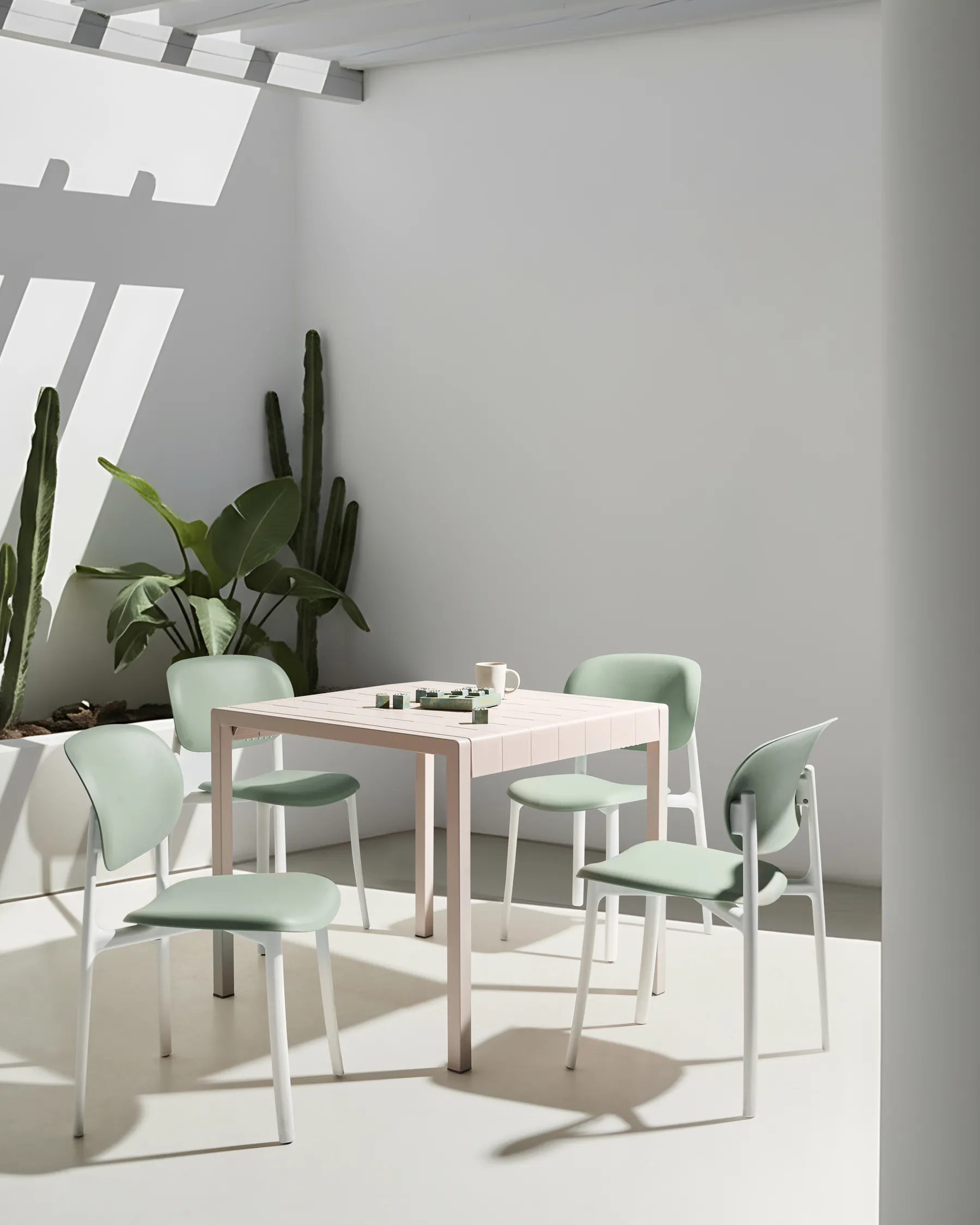 Set of 4 Garden Chairs MUSANO Green_1017333